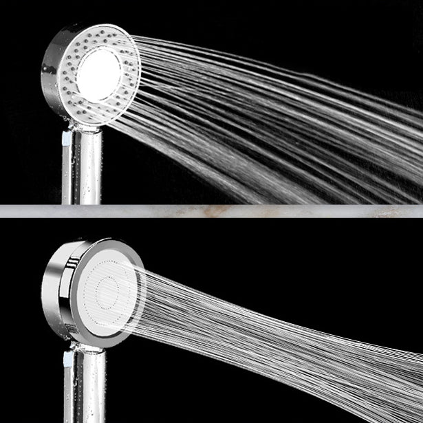 Metal Shower Heads Round Handheld Adjustable Shower Heads with Self-Cleaning Clearhalo 'Bathroom Remodel & Bathroom Fixtures' 'Home Improvement' 'home_improvement' 'home_improvement_shower_heads' 'Shower Heads' 'shower_heads' 'Showers & Bathtubs Plumbing' 'Showers & Bathtubs' 6953472
