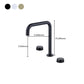 Glam Brass Widespread Bathroom Faucet 3 Hole Circular Vanity Faucet Clearhalo 'Bathroom Remodel & Bathroom Fixtures' 'Bathroom Sink Faucets' 'Bathroom Sinks & Faucet Components' 'bathroom_sink_faucets' 'Home Improvement' 'home_improvement' 'home_improvement_bathroom_sink_faucets' 6957374