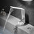 Metal Waterfall Spout Basin Lavatory Faucet Lever Handles Vessel Sink Faucet White Clearhalo 'Bathroom Remodel & Bathroom Fixtures' 'Bathroom Sink Faucets' 'Bathroom Sinks & Faucet Components' 'bathroom_sink_faucets' 'Home Improvement' 'home_improvement' 'home_improvement_bathroom_sink_faucets' 6957495