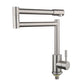 Contemporary Kitchen Sink Faucet Swivel Spout Foldable 304 Stainless Steel Kitchen Faucet Clearhalo 'Home Improvement' 'home_improvement' 'home_improvement_kitchen_faucets' 'Kitchen Faucets' 'Kitchen Remodel & Kitchen Fixtures' 'Kitchen Sinks & Faucet Components' 'kitchen_faucets' 6957599