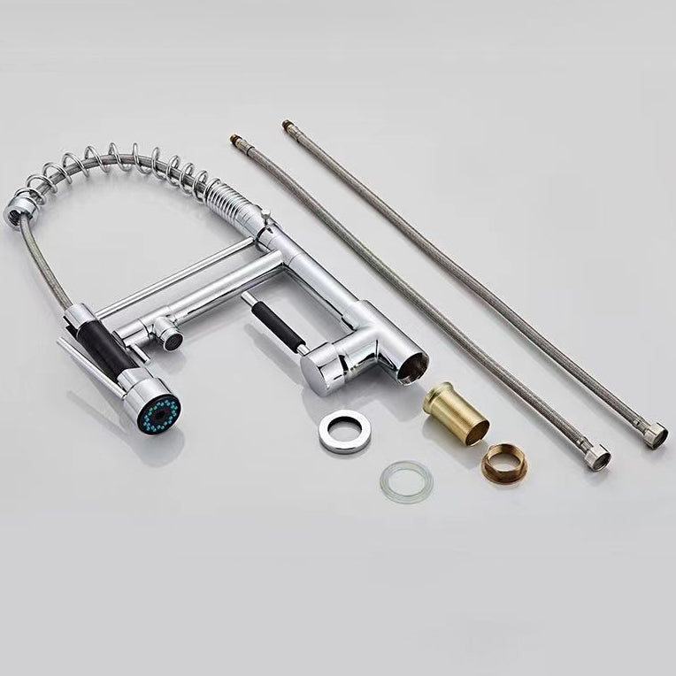 Modern Farmhouse Spring Spout Kitchen Sink Faucet Swivel Spout with ...