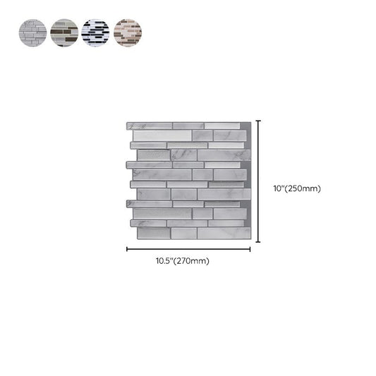 Floor and Wall Tile Kitchen Brick Look Peel and Stick Waterproof Wall Tile Clearhalo 'Flooring 'Home Improvement' 'home_improvement' 'home_improvement_peel_stick_blacksplash' 'Peel & Stick Backsplash Tile' 'peel_stick_blacksplash' 'Walls & Ceilings' Walls and Ceiling' 6959691