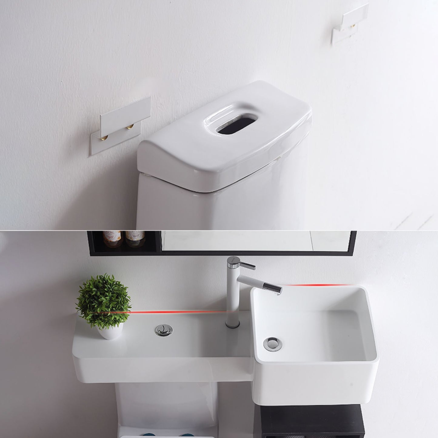 Contemporary Flush Toilet Floor Mount One-Piece Toilet Toilet Bowl Clearhalo 'Bathroom Remodel & Bathroom Fixtures' 'Home Improvement' 'home_improvement' 'home_improvement_toilets' 'Toilets & Bidets' 'Toilets' 6963273