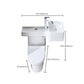 Contemporary Flush Toilet Floor Mount One-Piece Toilet Toilet Bowl Clearhalo 'Bathroom Remodel & Bathroom Fixtures' 'Home Improvement' 'home_improvement' 'home_improvement_toilets' 'Toilets & Bidets' 'Toilets' 6963281