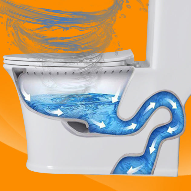 Contemporary Flush Toilet Floor Mount One-Piece Toilet Porcelain Urine Toilet Clearhalo 'Bathroom Remodel & Bathroom Fixtures' 'Home Improvement' 'home_improvement' 'home_improvement_toilets' 'Toilets & Bidets' 'Toilets' 6963293