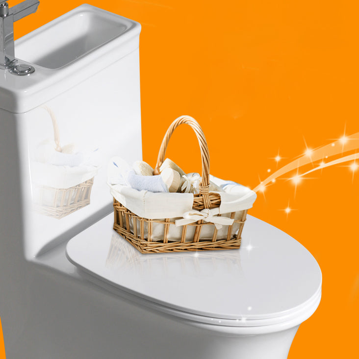 Contemporary Flush Toilet Floor Mount One-Piece Toilet Porcelain Urine Toilet Clearhalo 'Bathroom Remodel & Bathroom Fixtures' 'Home Improvement' 'home_improvement' 'home_improvement_toilets' 'Toilets & Bidets' 'Toilets' 6963294