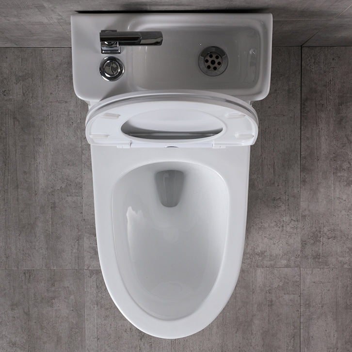 Contemporary Flush Toilet Floor Mount One-Piece Toilet Porcelain Urine Toilet Clearhalo 'Bathroom Remodel & Bathroom Fixtures' 'Home Improvement' 'home_improvement' 'home_improvement_toilets' 'Toilets & Bidets' 'Toilets' 6963298