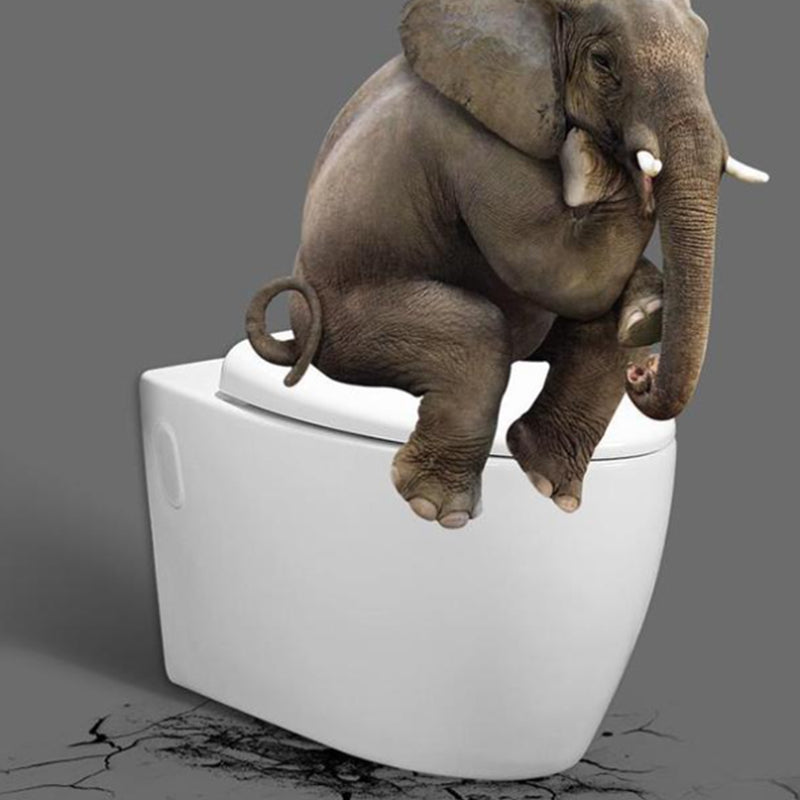 Contemporary 1 Piece Flush Toilet Wall Mount Urine Toilet for Bathroom Clearhalo 'Bathroom Remodel & Bathroom Fixtures' 'Home Improvement' 'home_improvement' 'home_improvement_toilets' 'Toilets & Bidets' 'Toilets' 6963315