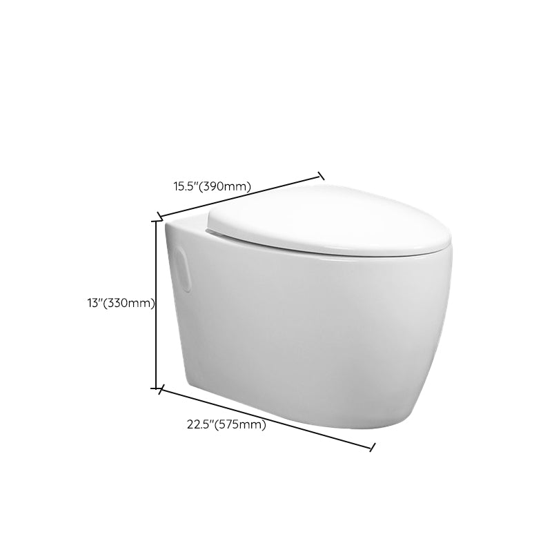 Contemporary 1 Piece Flush Toilet Wall Mount Urine Toilet for Bathroom Clearhalo 'Bathroom Remodel & Bathroom Fixtures' 'Home Improvement' 'home_improvement' 'home_improvement_toilets' 'Toilets & Bidets' 'Toilets' 6963321