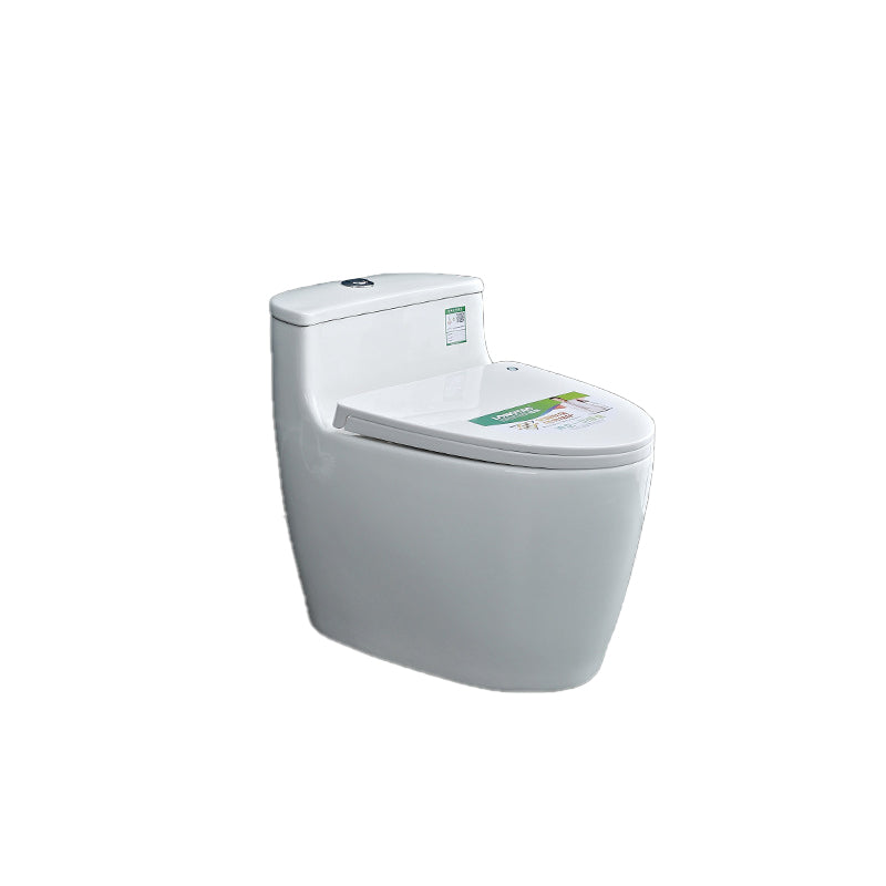 Contemporary 1 Piece Flush Toilet Floor Mounted Urine Toilet (Spray Gun not Included) 17"L x 28"W x 23"H 16" Clearhalo 'Bathroom Remodel & Bathroom Fixtures' 'Home Improvement' 'home_improvement' 'home_improvement_toilets' 'Toilets & Bidets' 'Toilets' 6963356