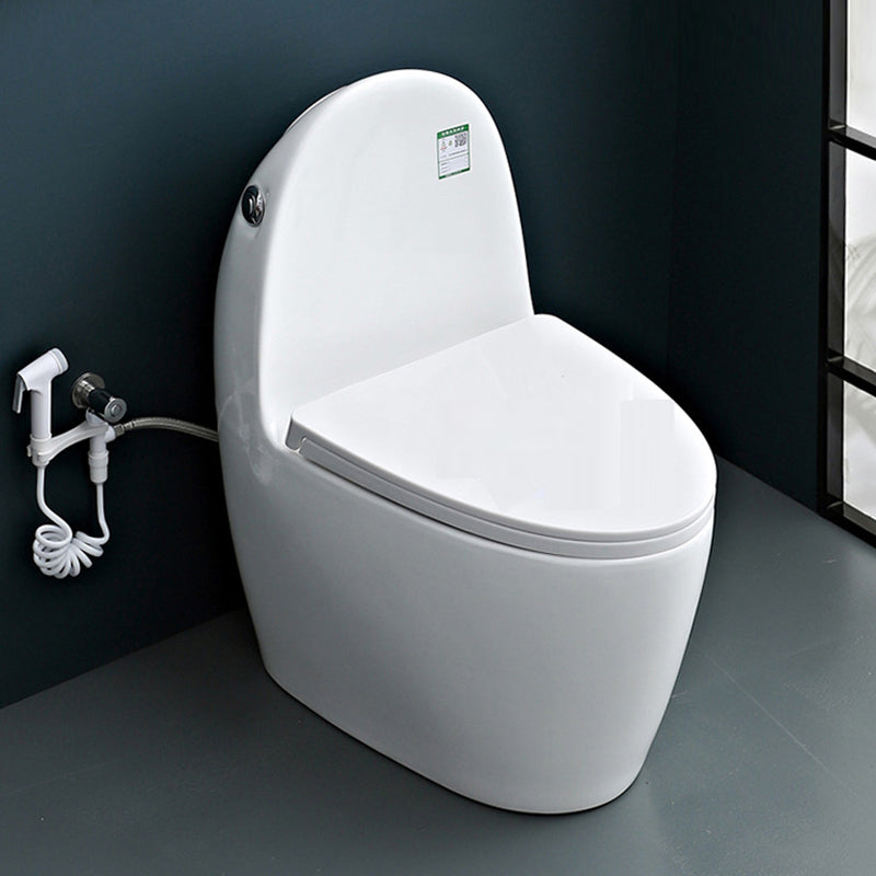 Contemporary 1 Piece Flush Toilet Floor Mounted Urine Toilet (Spray Gun not Included) Clearhalo 'Bathroom Remodel & Bathroom Fixtures' 'Home Improvement' 'home_improvement' 'home_improvement_toilets' 'Toilets & Bidets' 'Toilets' 6963358
