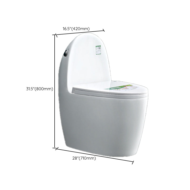 Contemporary 1 Piece Flush Toilet Floor Mounted Urine Toilet (Spray Gun not Included) Clearhalo 'Bathroom Remodel & Bathroom Fixtures' 'Home Improvement' 'home_improvement' 'home_improvement_toilets' 'Toilets & Bidets' 'Toilets' 6963373