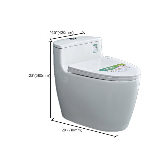 Contemporary 1 Piece Flush Toilet Floor Mounted Urine Toilet (Spray Gun not Included) Clearhalo 'Bathroom Remodel & Bathroom Fixtures' 'Home Improvement' 'home_improvement' 'home_improvement_toilets' 'Toilets & Bidets' 'Toilets' 6963374