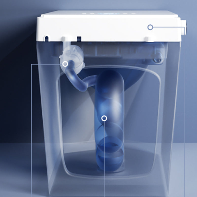 Modern Ceramic Flush Toilet 1 Piece White Toilet Bowl for Bathroom Clearhalo 'Bathroom Remodel & Bathroom Fixtures' 'Home Improvement' 'home_improvement' 'home_improvement_toilets' 'Toilets & Bidets' 'Toilets' 6963387