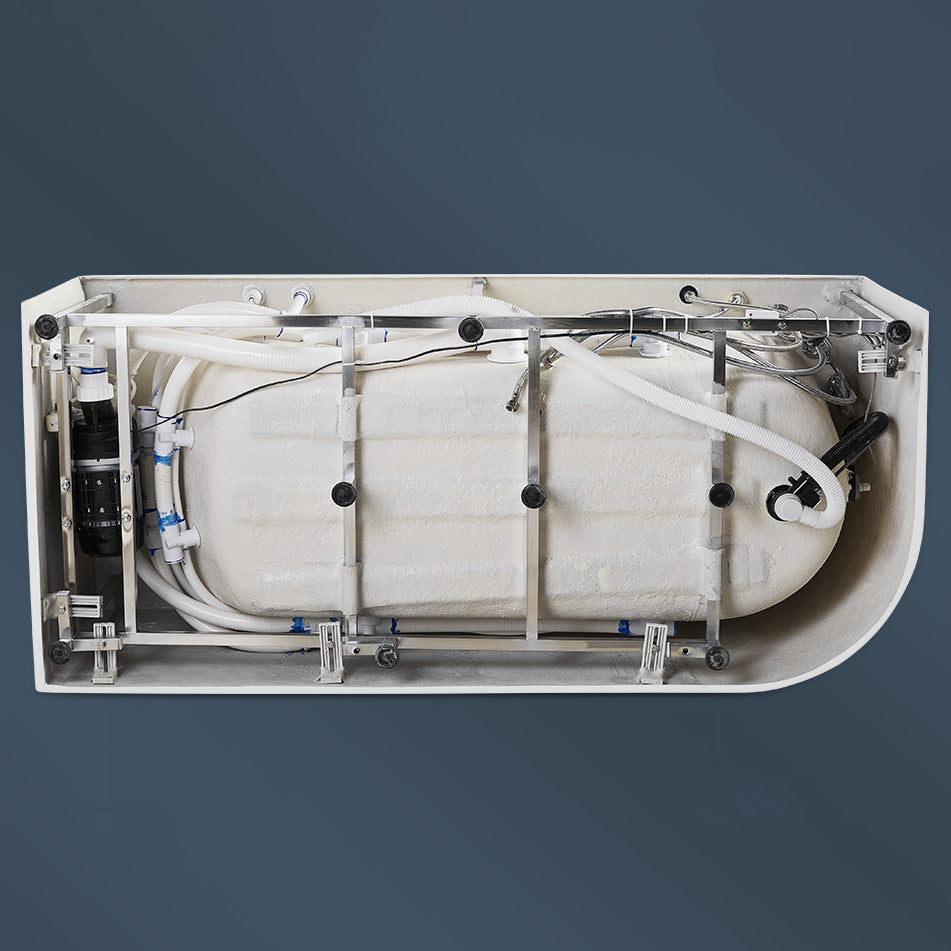 Acrylic Soaking Bathtub Antique Finish Rectangular Back to Wall Bath Tub Clearhalo 'Bathroom Remodel & Bathroom Fixtures' 'Bathtubs' 'Home Improvement' 'home_improvement' 'home_improvement_bathtubs' 'Showers & Bathtubs' 6963486