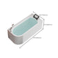 Acrylic Soaking Bathtub Antique Finish Rectangular Back to Wall Bath Tub Clearhalo 'Bathroom Remodel & Bathroom Fixtures' 'Bathtubs' 'Home Improvement' 'home_improvement' 'home_improvement_bathtubs' 'Showers & Bathtubs' 6963489