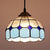 Hemisphere Pendant Light 1 Bulb Pink/Blue/Orange Stained Glass Tiffany-Style Ceiling Suspension Lamp Blue Clearhalo 'Ceiling Lights' 'Industrial' 'Middle Century Pendants' 'Pendant Lights' 'Pendants' 'Tiffany close to ceiling' 'Tiffany Pendants' 'Tiffany' Lighting' 69663