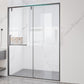 Transparent Tempered Shower Bath Door Semi Frameless Shower Doors Grey Right Clearhalo 'Bathroom Remodel & Bathroom Fixtures' 'Home Improvement' 'home_improvement' 'home_improvement_shower_tub_doors' 'Shower and Tub Doors' 'shower_tub_doors' 'Showers & Bathtubs' 6968215