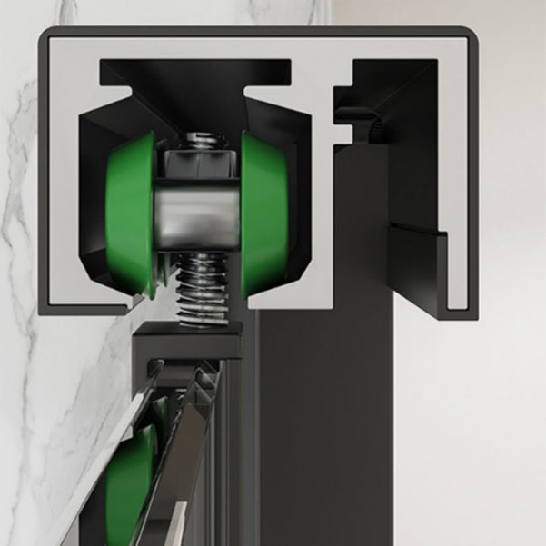 Transparent Tempered Shower Bath Door Semi Frameless Shower Doors Clearhalo 'Bathroom Remodel & Bathroom Fixtures' 'Home Improvement' 'home_improvement' 'home_improvement_shower_tub_doors' 'Shower and Tub Doors' 'shower_tub_doors' 'Showers & Bathtubs' 6968217