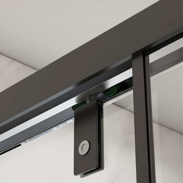 Transparent Tempered Shower Bath Door Semi Frameless Shower Doors Clearhalo 'Bathroom Remodel & Bathroom Fixtures' 'Home Improvement' 'home_improvement' 'home_improvement_shower_tub_doors' 'Shower and Tub Doors' 'shower_tub_doors' 'Showers & Bathtubs' 6968220