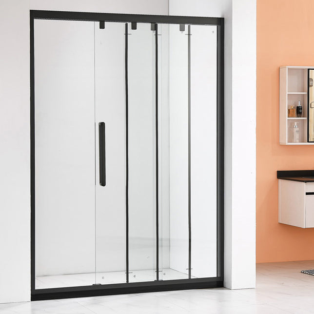 Transparent Tempered Shower Bath Door Hinged Shower Bath Door Right Clearhalo 'Bathroom Remodel & Bathroom Fixtures' 'Home Improvement' 'home_improvement' 'home_improvement_shower_tub_doors' 'Shower and Tub Doors' 'shower_tub_doors' 'Showers & Bathtubs' 6968298