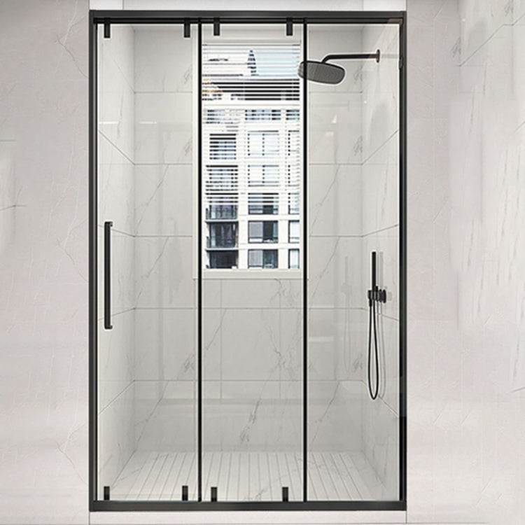 Frame Single Sliding Shower Door Transparent 8mm Tempered Shower Bath Door Right Clearhalo 'Bathroom Remodel & Bathroom Fixtures' 'Home Improvement' 'home_improvement' 'home_improvement_shower_tub_doors' 'Shower and Tub Doors' 'shower_tub_doors' 'Showers & Bathtubs' 6968350