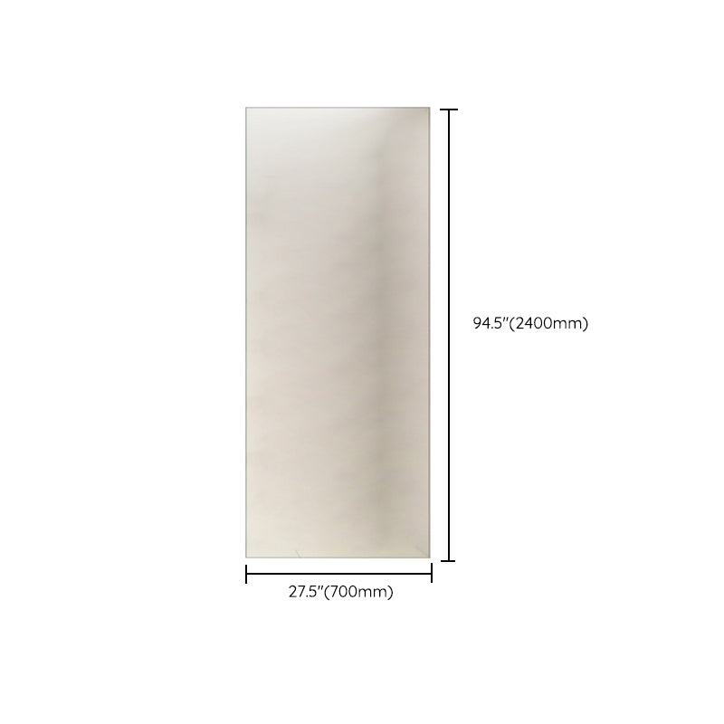 Contemporary Single Fixed Tempered Shower Screen Frameless Transparent Fixed Glass Panel Clearhalo 'Bathroom Remodel & Bathroom Fixtures' 'Home Improvement' 'home_improvement' 'home_improvement_shower_tub_doors' 'Shower and Tub Doors' 'shower_tub_doors' 'Showers & Bathtubs' 6968394