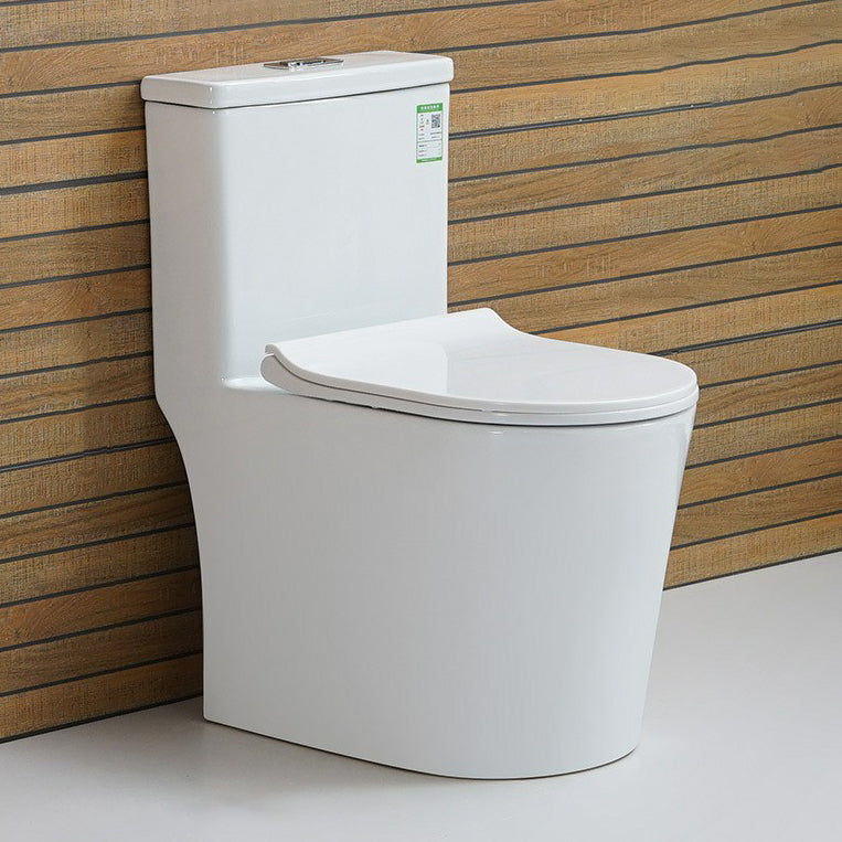 Modern Ceramic Toilet Floor Mounted One Piece Skirted Urine Toilet with Toilet Seat 15"L x 23"W x 28"H Clearhalo 'Bathroom Remodel & Bathroom Fixtures' 'Home Improvement' 'home_improvement' 'home_improvement_toilets' 'Toilets & Bidets' 'Toilets' 6973978
