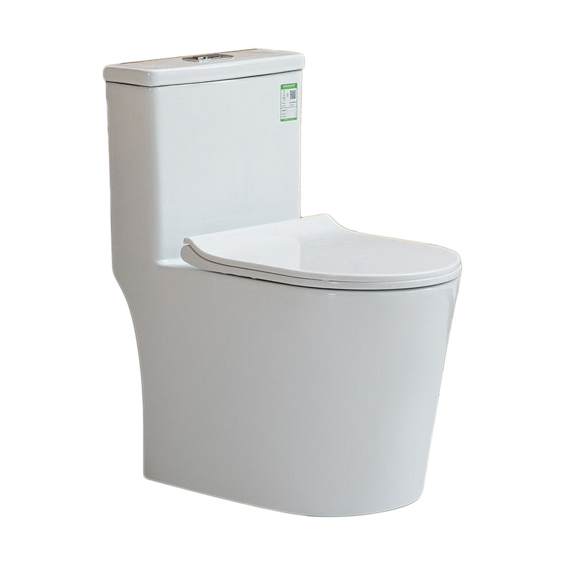 Modern Ceramic Toilet Floor Mounted One Piece Skirted Urine Toilet with Toilet Seat Clearhalo 'Bathroom Remodel & Bathroom Fixtures' 'Home Improvement' 'home_improvement' 'home_improvement_toilets' 'Toilets & Bidets' 'Toilets' 6973982
