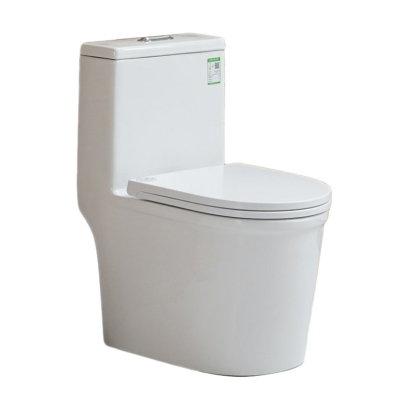 Modern Ceramic Toilet Floor Mounted One Piece Skirted Urine Toilet with Toilet Seat Clearhalo 'Bathroom Remodel & Bathroom Fixtures' 'Home Improvement' 'home_improvement' 'home_improvement_toilets' 'Toilets & Bidets' 'Toilets' 6973989
