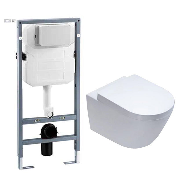 Contemporary Flush Toilet Wall Mount One-Piece Toilet Porcelain Toilet Bowl 14"L x 20"W x 16"H White Toilet with High Tanker Clearhalo 'Bathroom Remodel & Bathroom Fixtures' 'Home Improvement' 'home_improvement' 'home_improvement_toilets' 'Toilets & Bidets' 'Toilets' 6974010