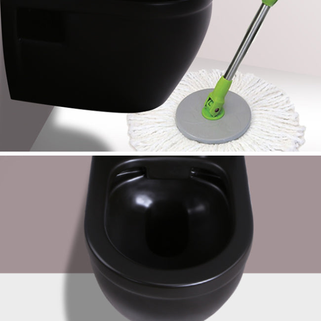 Contemporary Flush Toilet Wall Mount One-Piece Toilet Porcelain Toilet Bowl Clearhalo 'Bathroom Remodel & Bathroom Fixtures' 'Home Improvement' 'home_improvement' 'home_improvement_toilets' 'Toilets & Bidets' 'Toilets' 6974017