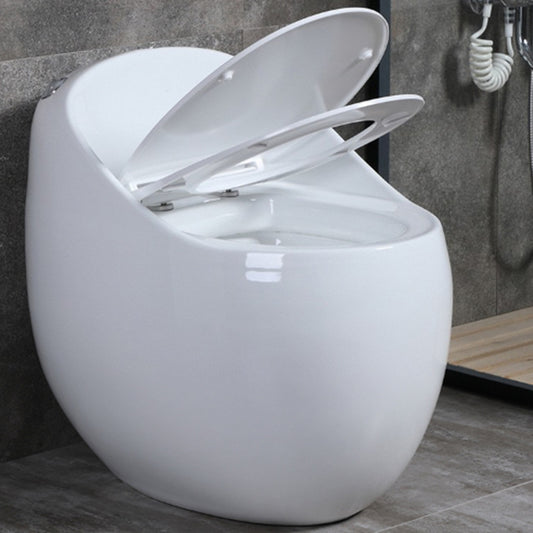 Contemporary 1 Piece Flush Toilet Floor Mounted Toilet Bowl for Bathroom Clearhalo 'Bathroom Remodel & Bathroom Fixtures' 'Home Improvement' 'home_improvement' 'home_improvement_toilets' 'Toilets & Bidets' 'Toilets' 6974031