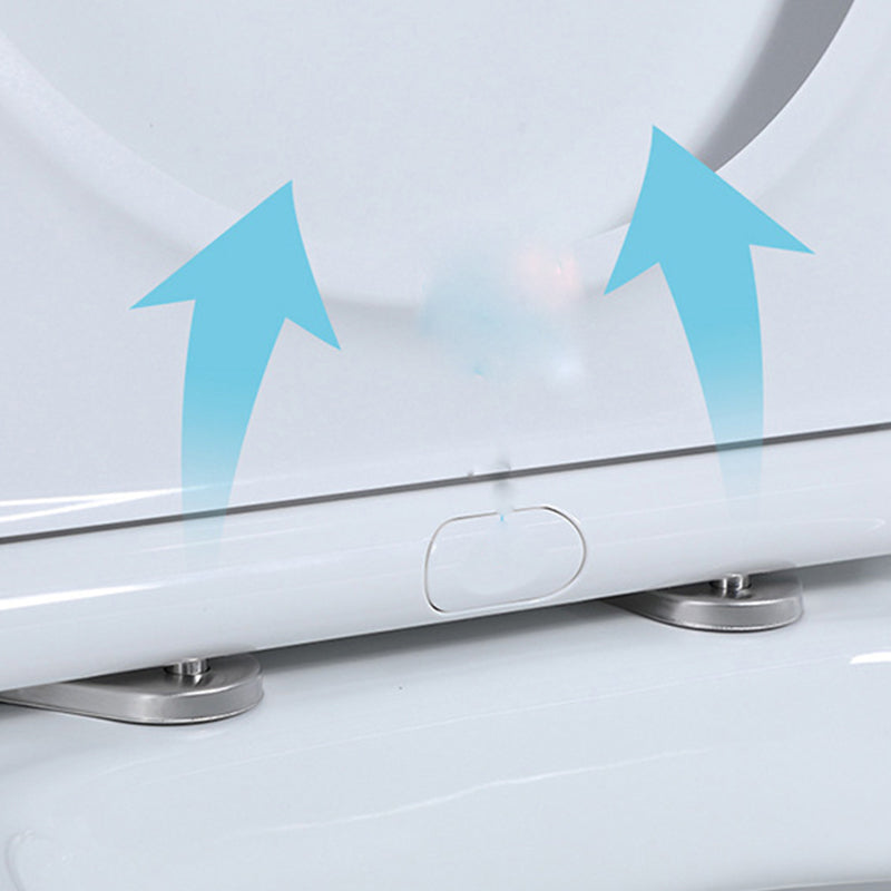 Contemporary 1 Piece Flush Toilet Floor Mounted Toilet Bowl for Bathroom Clearhalo 'Bathroom Remodel & Bathroom Fixtures' 'Home Improvement' 'home_improvement' 'home_improvement_toilets' 'Toilets & Bidets' 'Toilets' 6974044