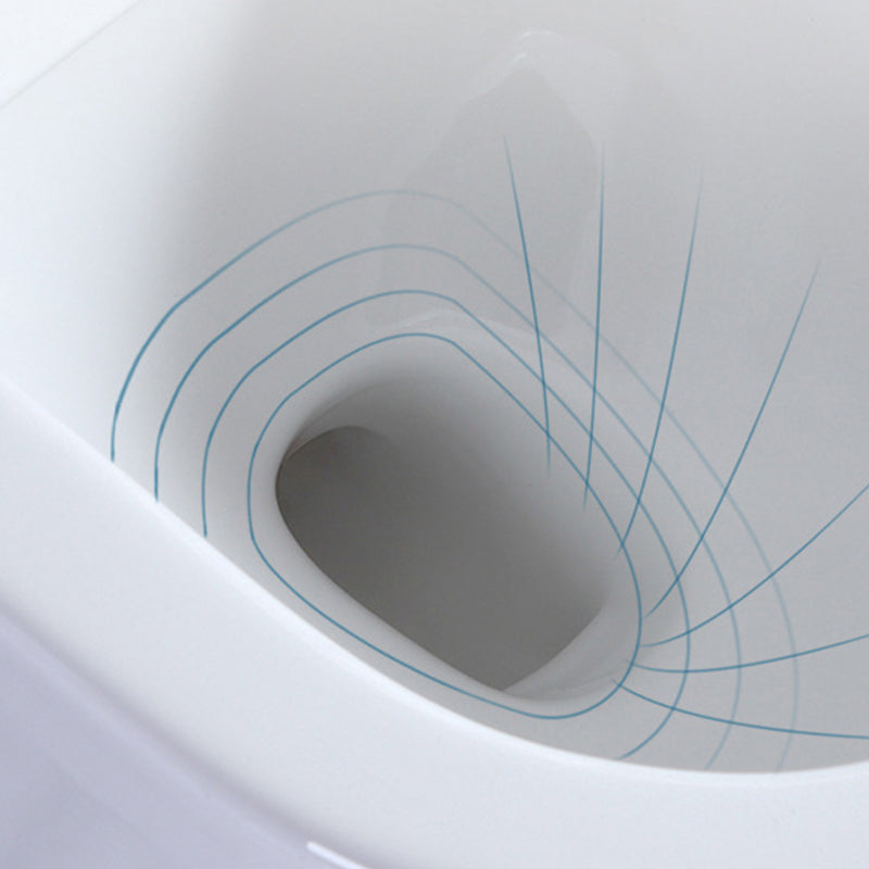Contemporary 1 Piece Flush Toilet Floor Mounted White Toilet Bowl for Bathroom Clearhalo 'Bathroom Remodel & Bathroom Fixtures' 'Home Improvement' 'home_improvement' 'home_improvement_toilets' 'Toilets & Bidets' 'Toilets' 6974056