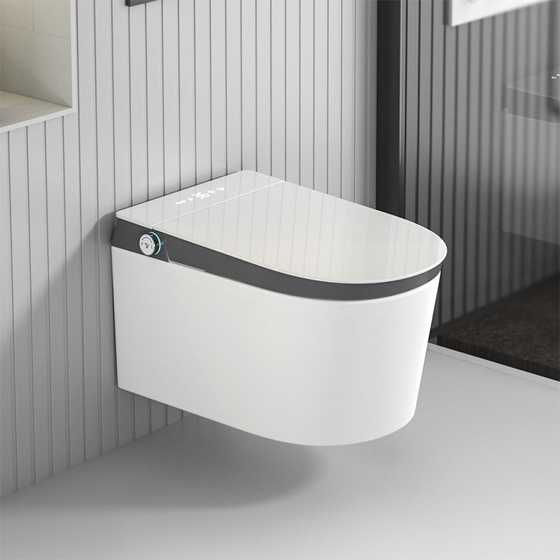 Contemporary One Piece Flush Toilet Wall Mount Urine Toilet for Washroom Grey Off Seat Flushing (Standard Configuration Version) Toilet with High Tanker Clearhalo 'Bathroom Remodel & Bathroom Fixtures' 'Home Improvement' 'home_improvement' 'home_improvement_toilets' 'Toilets & Bidets' 'Toilets' 6974064