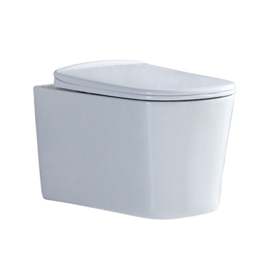 Contemporary All-In-One Flush Toilet Wall Mount Porcelain Toilet Clearhalo 'Bathroom Remodel & Bathroom Fixtures' 'Home Improvement' 'home_improvement' 'home_improvement_toilets' 'Toilets & Bidets' 'Toilets' 6974112