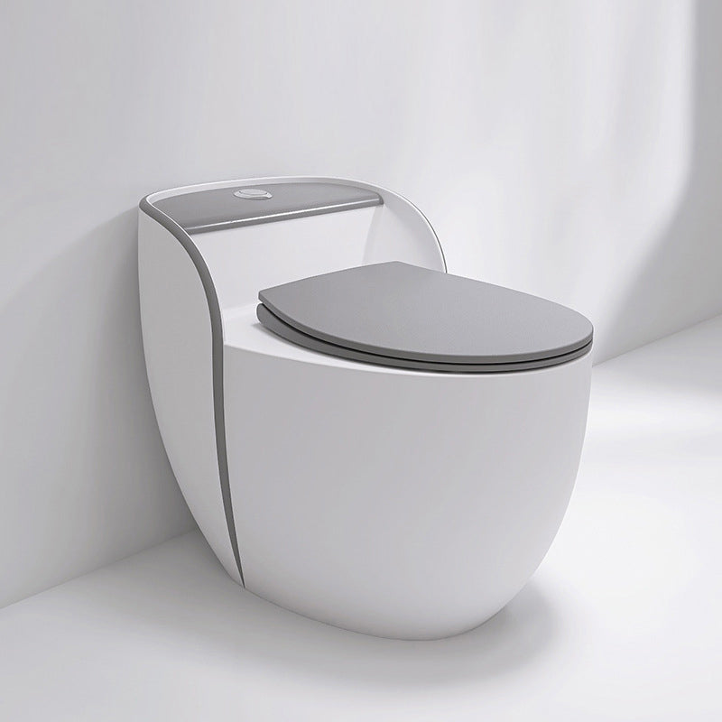 Modern Ceramic Flush Toilet Seat Included Urine Toilet for Bathroom Gray/ White Clearhalo 'Bathroom Remodel & Bathroom Fixtures' 'Home Improvement' 'home_improvement' 'home_improvement_toilets' 'Toilets & Bidets' 'Toilets' 6974130