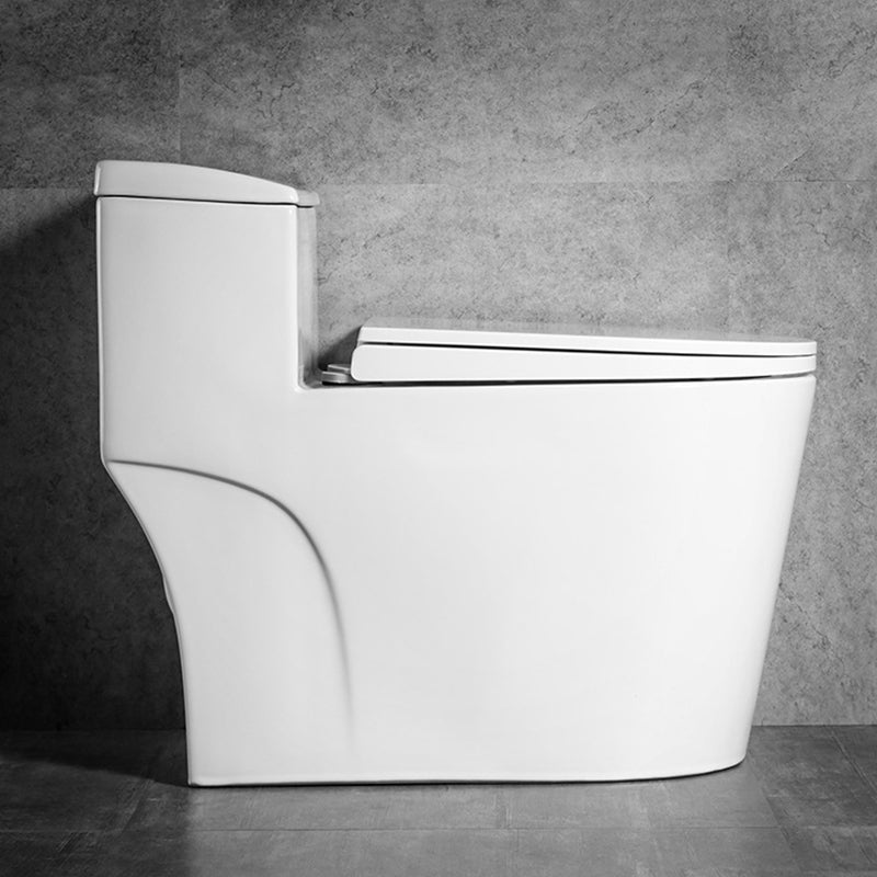 Traditional 1 Piece Flush Toilet Floor Mount Urine Toilet with Seat for