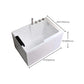 Modern Acrylic Rectangular Tub 29.53-inch Wide Soaking Bathtub Clearhalo 'Bathroom Remodel & Bathroom Fixtures' 'Bathtubs' 'Home Improvement' 'home_improvement' 'home_improvement_bathtubs' 'Showers & Bathtubs' 6974947