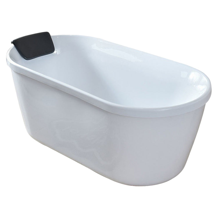 Freestanding Soaking Bath Back to Wall Modern White Bathtub With Faucet Clearhalo 'Bathroom Remodel & Bathroom Fixtures' 'Bathtubs' 'Home Improvement' 'home_improvement' 'home_improvement_bathtubs' 'Showers & Bathtubs' 6975056