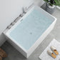 Acrylic Soaking Modern Bathtub Antique Finish Rectangular Bath Tub Tub with Silver 5-Piece Set Clearhalo 'Bathroom Remodel & Bathroom Fixtures' 'Bathtubs' 'Home Improvement' 'home_improvement' 'home_improvement_bathtubs' 'Showers & Bathtubs' 6975066