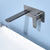 Modern Bathroom Faucet Solid Color Single Handle Wall Mounted Bathroom Faucet Grey Embedded Box Not Included Round Clearhalo 'Bathroom Remodel & Bathroom Fixtures' 'Bathroom Sink Faucets' 'Bathroom Sinks & Faucet Components' 'bathroom_sink_faucets' 'Home Improvement' 'home_improvement' 'home_improvement_bathroom_sink_faucets' 6977323