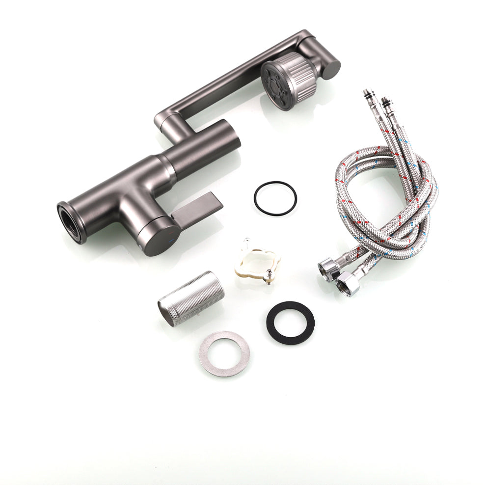 Deck Mounted Copper Tub Faucet Low Arc Robotic Arm Profile Faucet Clearhalo 'bathroom_sink_faucets' 'Conjuntos de Torneiras de Lavatório e Banheiro' 'home_improvement' 'home_improvement_bathroom_sink_faucets' 'Mobiliário Doméstico' 'Página inicial' 'Renovação e equipamento de casa de banho' 'Torneira para lavatório de banheiro' 6977370