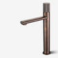 Modern Brass Bathroom Sink Faucet Circular Knob Handle Sink Faucet Bronze Tall Clearhalo 'Bathroom Remodel & Bathroom Fixtures' 'Bathroom Sink Faucets' 'Bathroom Sinks & Faucet Components' 'bathroom_sink_faucets' 'Home Improvement' 'home_improvement' 'home_improvement_bathroom_sink_faucets' 6977699