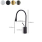 Gooseneck Sink Faucet Circular Lever Handles Brass Bathroom Sink Faucet Clearhalo 'Bathroom Remodel & Bathroom Fixtures' 'Bathroom Sink Faucets' 'Bathroom Sinks & Faucet Components' 'bathroom_sink_faucets' 'Home Improvement' 'home_improvement' 'home_improvement_bathroom_sink_faucets' 6977838