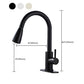 Modern Bridge Faucet Stainless Steel Pull down Sprayer with Supply Lines Kitchen Faucet Clearhalo 'Home Improvement' 'home_improvement' 'home_improvement_kitchen_faucets' 'Kitchen Faucets' 'Kitchen Remodel & Kitchen Fixtures' 'Kitchen Sinks & Faucet Components' 'kitchen_faucets' 6977892