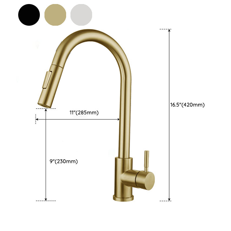 Modern Kitchen Sink Faucet Swivel Spout High Arch Touch Sensor with Pull down Sprayer Clearhalo 'Home Improvement' 'home_improvement' 'home_improvement_kitchen_faucets' 'Kitchen Faucets' 'Kitchen Remodel & Kitchen Fixtures' 'Kitchen Sinks & Faucet Components' 'kitchen_faucets' 6977990