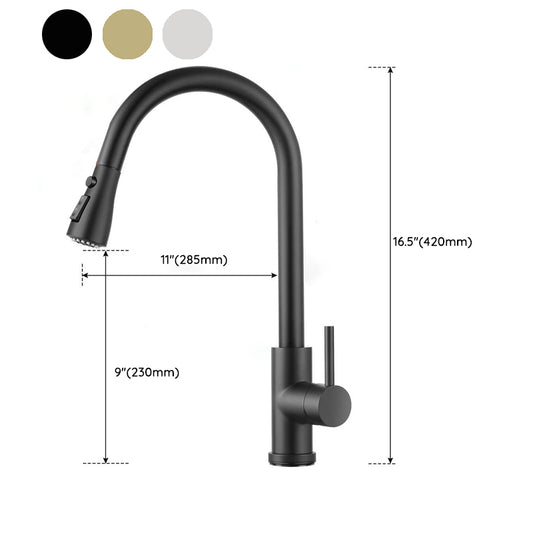 Modern Kitchen Sink Faucet Swivel Spout High Arch Touch Sensor with Pull down Sprayer Clearhalo 'Home Improvement' 'home_improvement' 'home_improvement_kitchen_faucets' 'Kitchen Faucets' 'Kitchen Remodel & Kitchen Fixtures' 'Kitchen Sinks & Faucet Components' 'kitchen_faucets' 6977991