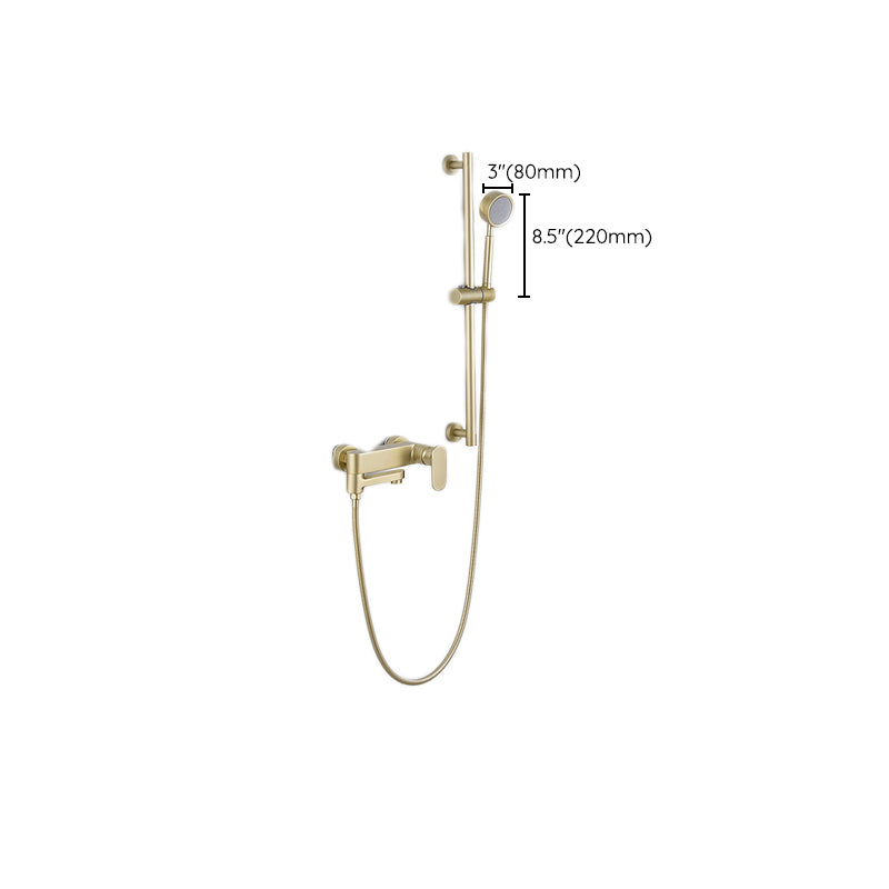 Ultra-Luxury Shower Trim Wall Mounted Included Hand Shower and Faucet Clearhalo 'Bathroom Remodel & Bathroom Fixtures' 'Home Improvement' 'home_improvement' 'home_improvement_shower_faucets' 'Shower Faucets & Systems' 'shower_faucets' 'Showers & Bathtubs Plumbing' 'Showers & Bathtubs' 6978432